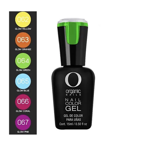 color gel color organic nails