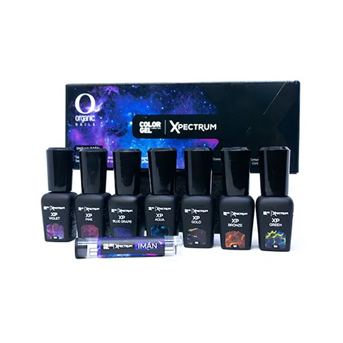 color gel xpectrum 7 fcos iman organic nails